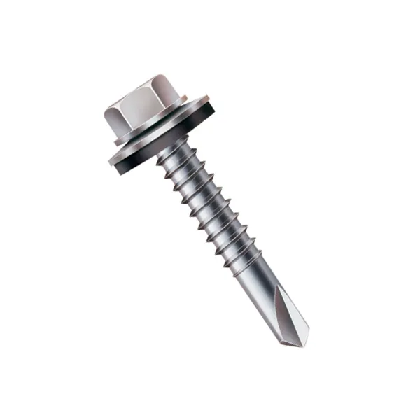 #14 x 3" Sealing Hex Washer Head Self-Drilling Screws SS 600 pack