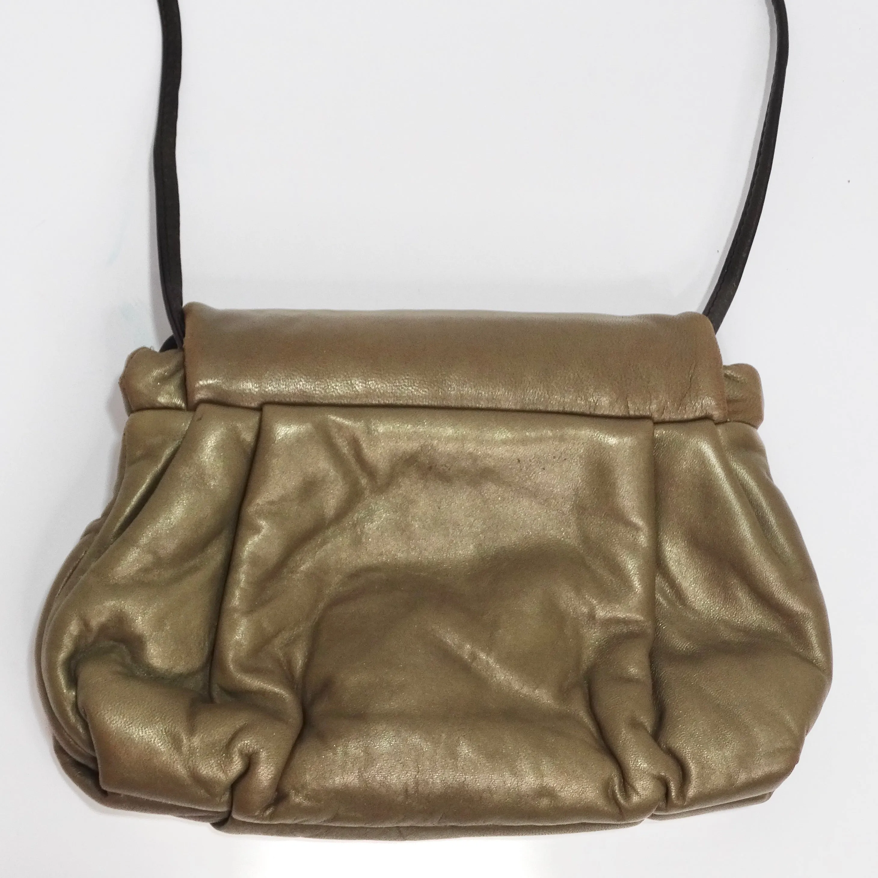 1980S Brown Enamel Clutch
