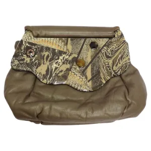 1980S Brown Enamel Clutch