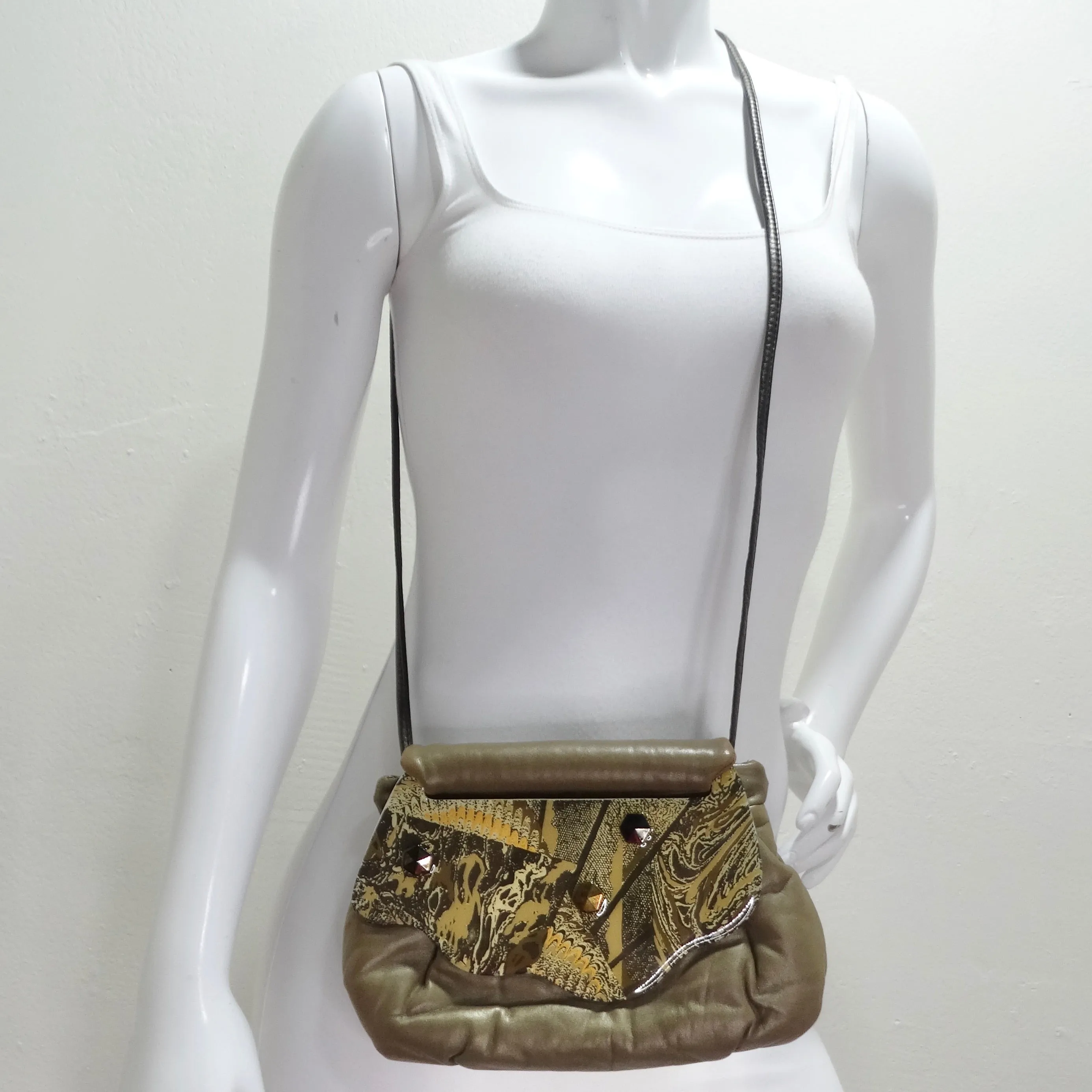 1980S Brown Enamel Clutch