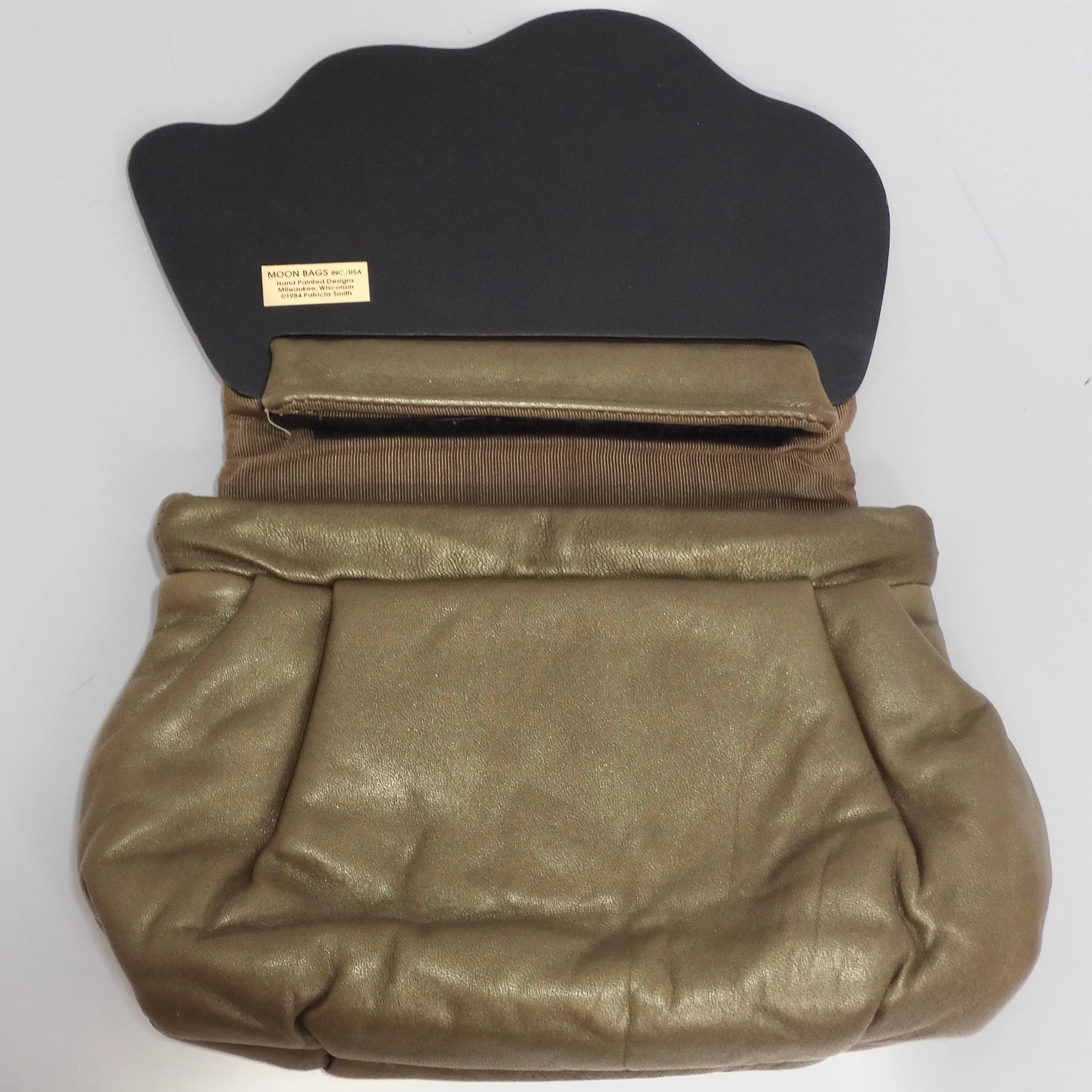 1980S Brown Enamel Clutch