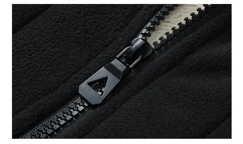 2024 Men’s Plus Size Fleece Vest – Warm Sleeveless Jackets, Autumn Winter Waist Coat  C30