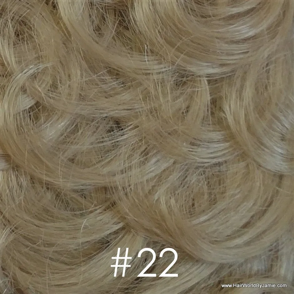 6" Straight Hair Clip On Human Hair Piece, Clip In Bangs, Volumizer