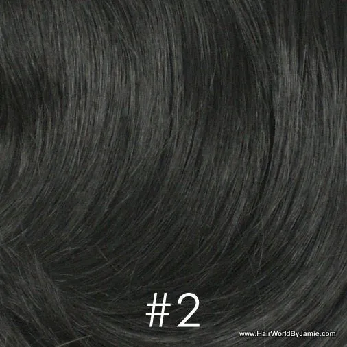 6" Straight Hair Clip On Human Hair Piece, Clip In Bangs, Volumizer