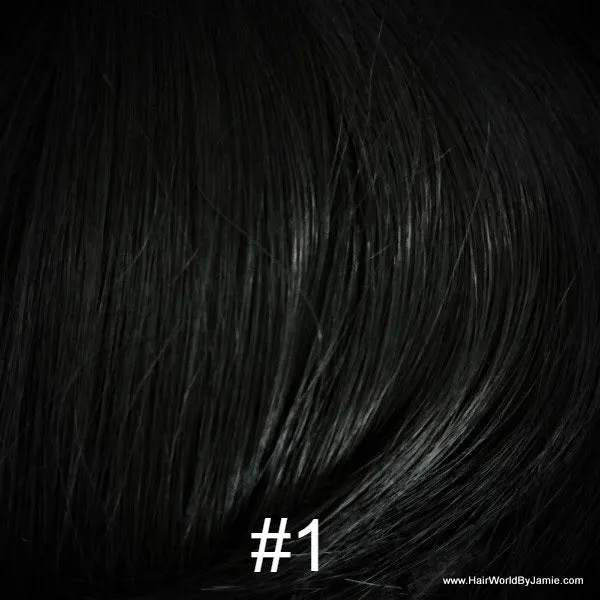 6" Straight Hair Clip On Human Hair Piece, Clip In Bangs, Volumizer