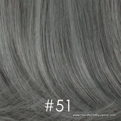6" Straight Hair Clip On Human Hair Piece, Clip In Bangs, Volumizer