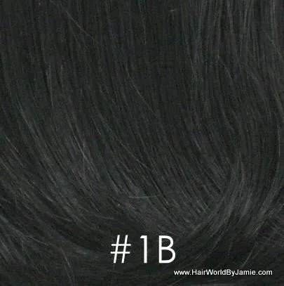 6" Straight Hair Clip On Human Hair Piece, Clip In Bangs, Volumizer