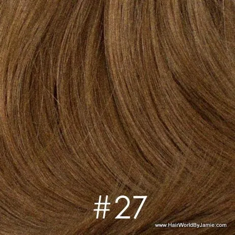 6" Straight Hair Clip On Human Hair Piece, Clip In Bangs, Volumizer