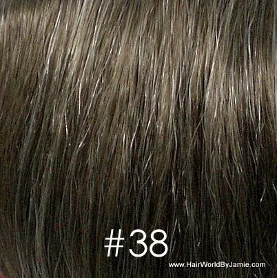 6" Straight Hair Clip On Human Hair Piece, Clip In Bangs, Volumizer
