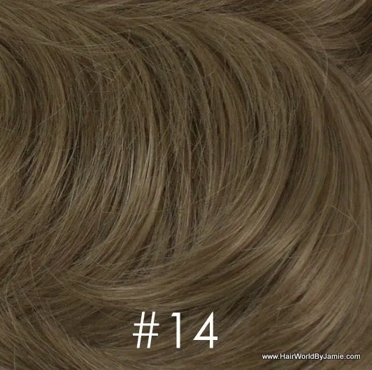 6" Straight Hair Clip On Human Hair Piece, Clip In Bangs, Volumizer