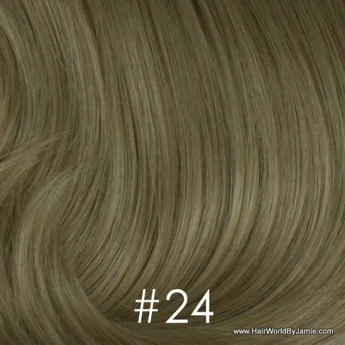 6" Straight Hair Clip On Human Hair Piece, Clip In Bangs, Volumizer