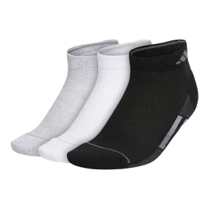 adidas Women's Superlite Low-Cut Socks 3 Pack (Black/White/Grey)