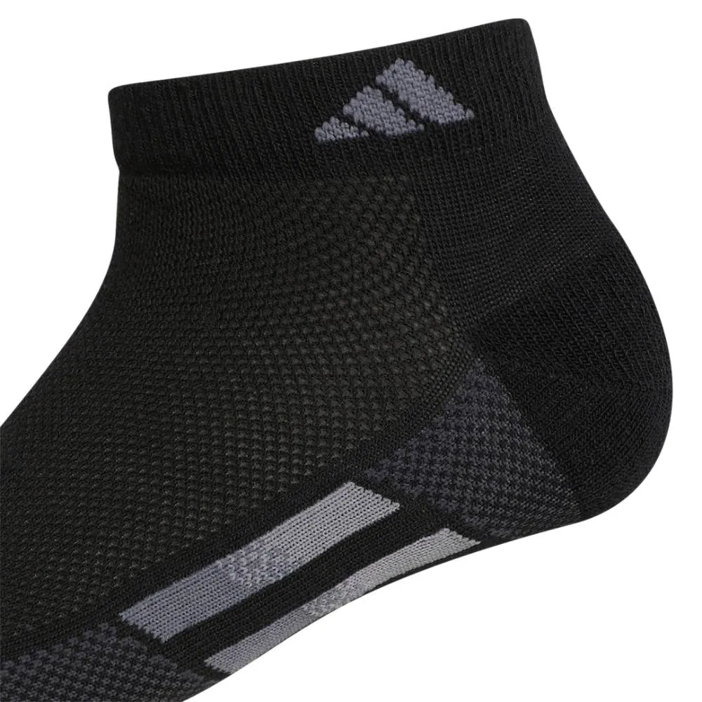 adidas Women's Superlite Low-Cut Socks 3 Pack (Black/White/Grey)