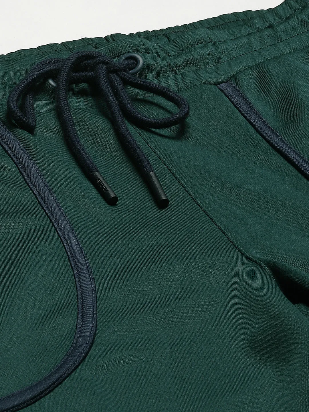 Alcis Men Green Solid Slim Fit Running Track Pants