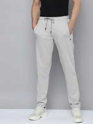 Alcis Men Grey Slim Fit Solid Running Track Pants