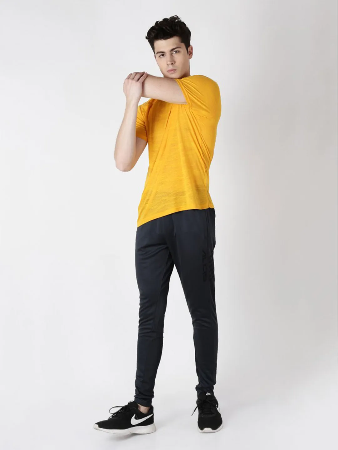 Alcis Mens Solid Pack of Two Round Neck T-Shirt MPCK02