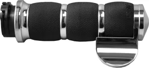 Avon Grips AIR-90-BOSS Air Cushioned Grips with Throttle Boss - Chrome