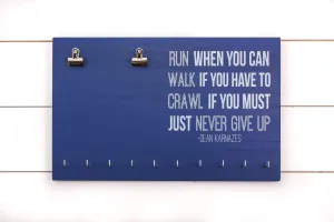 Bib and Medal Holder - Run When You Can Dean Karnazes Quote