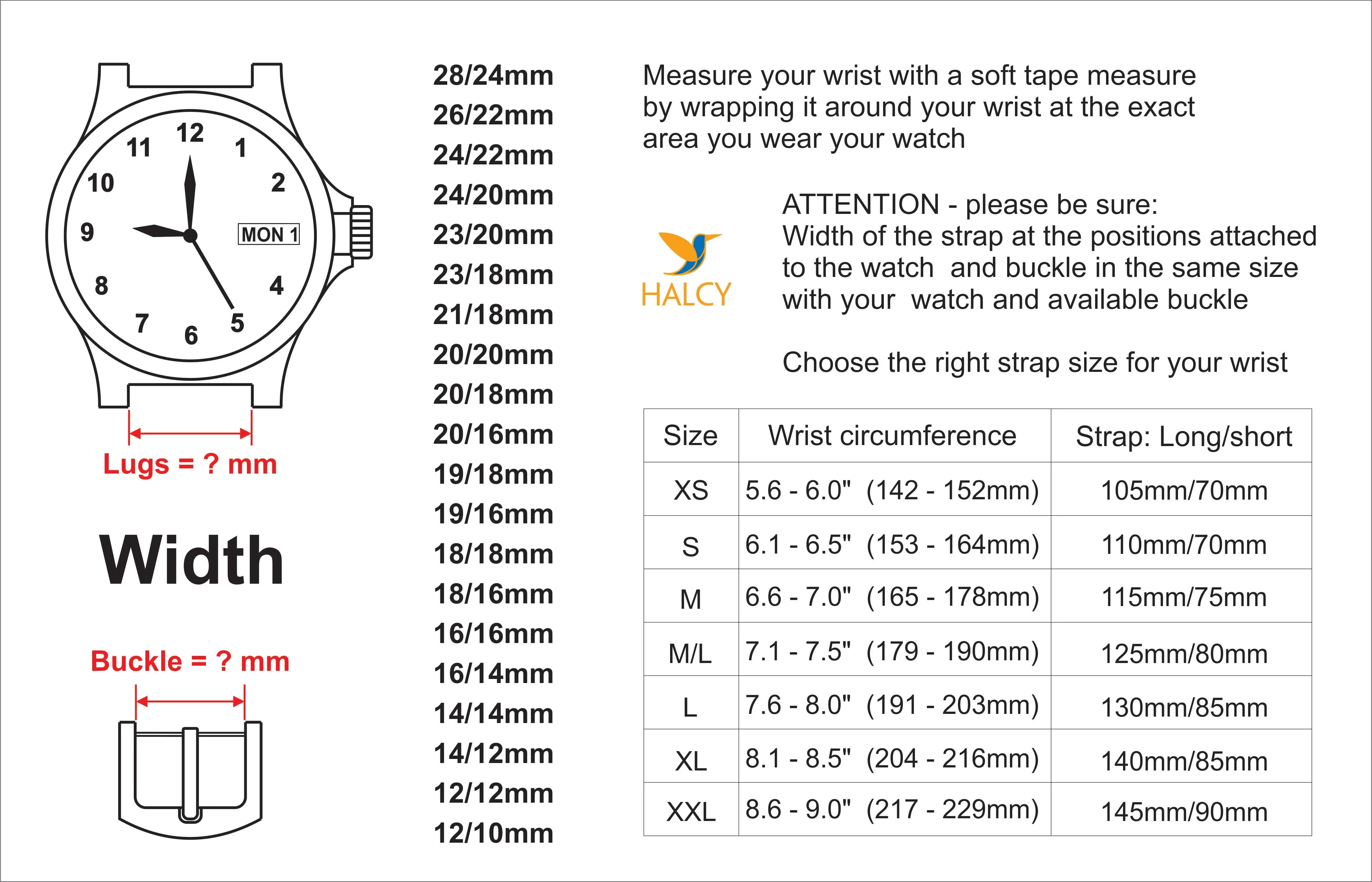Black Alligator Leather Watch strap with quick-release spring bars. Choice of Width - 16mm, 18mm, 20mm, 22mm, 24mm, Etc..