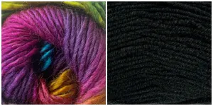BLACK   PRISM - Embossed Phoenix Vortex Shawl KIT