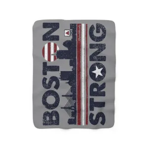 Boston Strong USA Sherpa Fleece Blanket