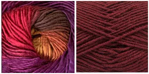 BURGUNDY   ORCHID - Embossed Phoenix Scarf KIT