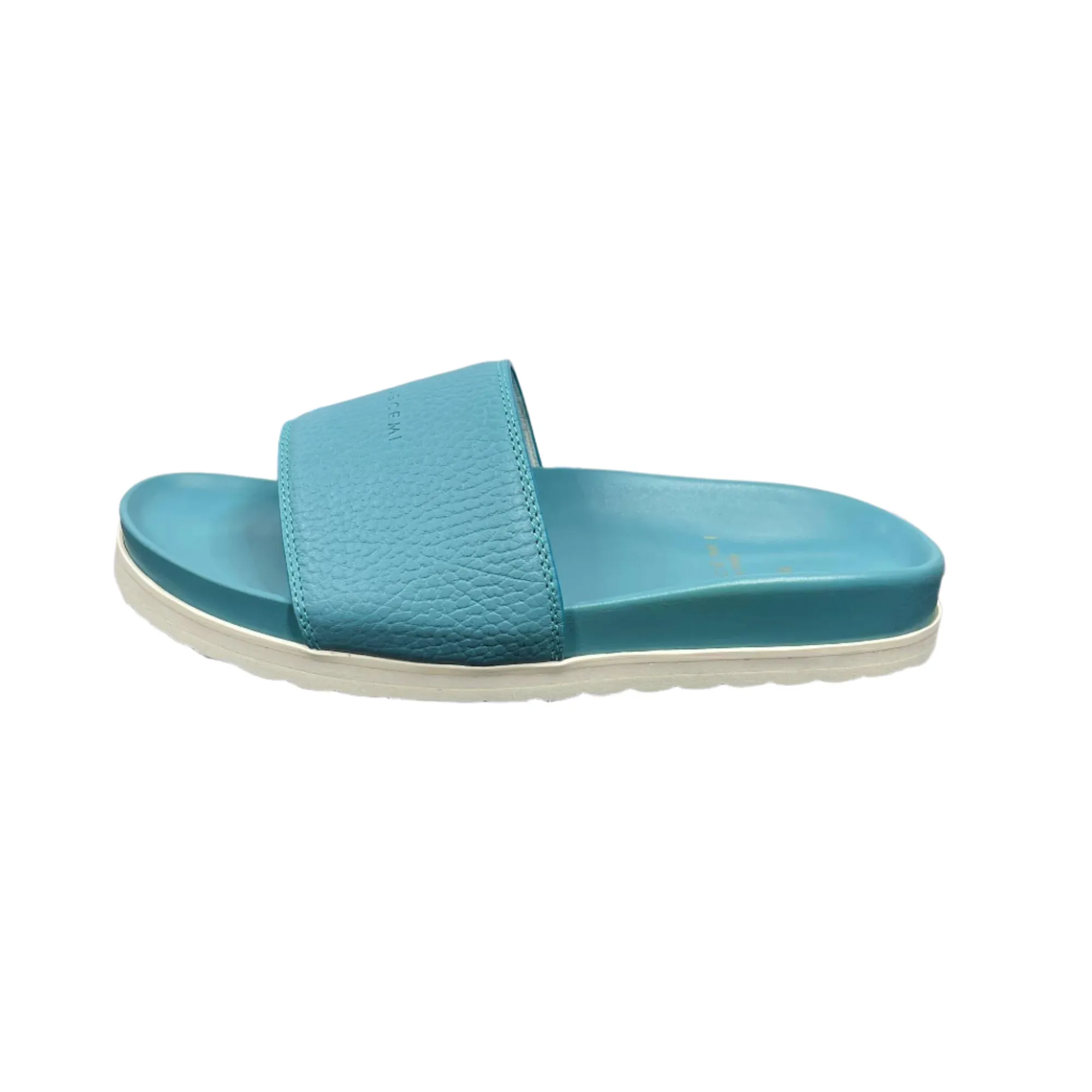 Buscemi Slide Alce Oxygen Leather Slippers