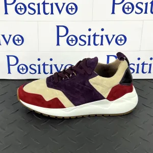 Buscemi Women's Ventura Angora Leather Sneakers