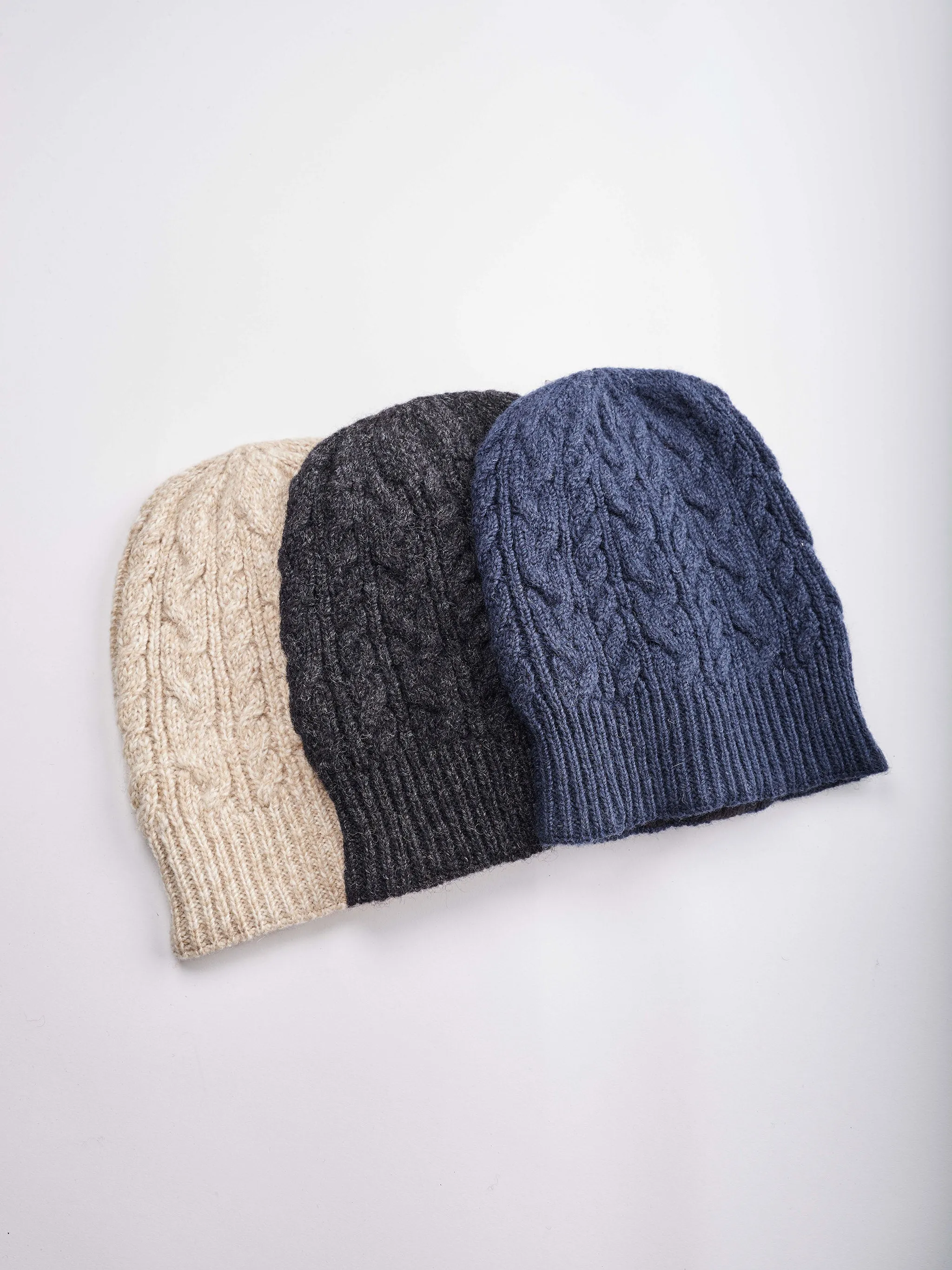 Cable Knit Slouchy Beanie