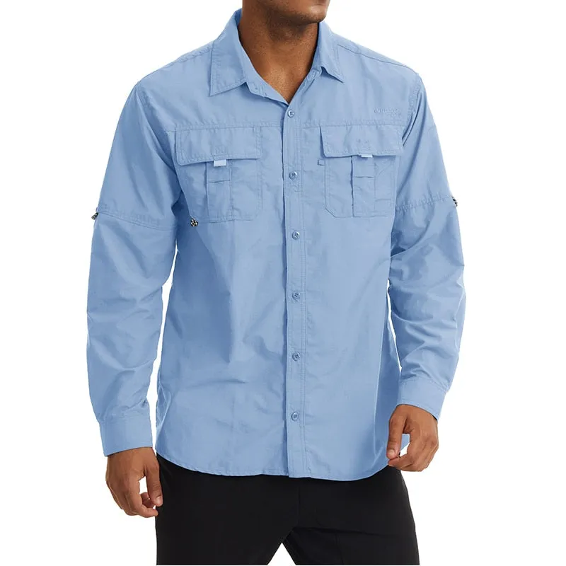 Camisa de Pesca PREMIUM com Proteção Solar UV 50 - Frete Grátis