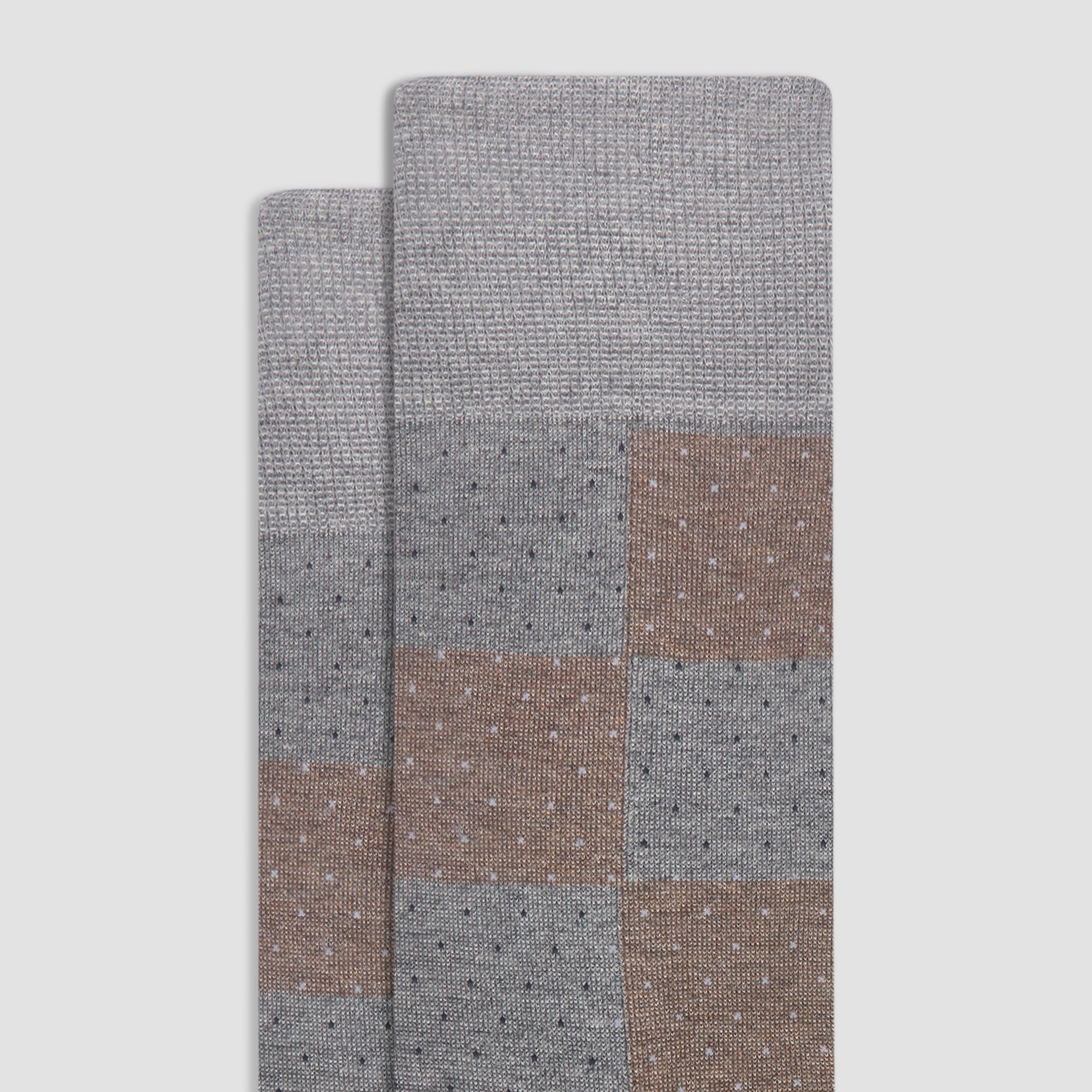 Checkerboard Mid-Calf Socks