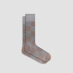 Checkerboard Mid-Calf Socks