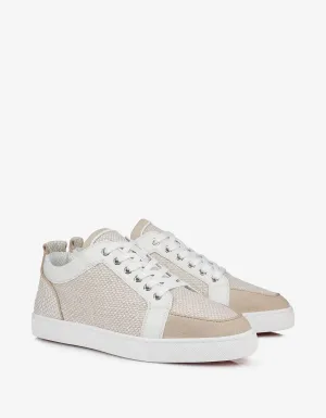 Christian Louboutin Rantulow Natural Brown Trainers -