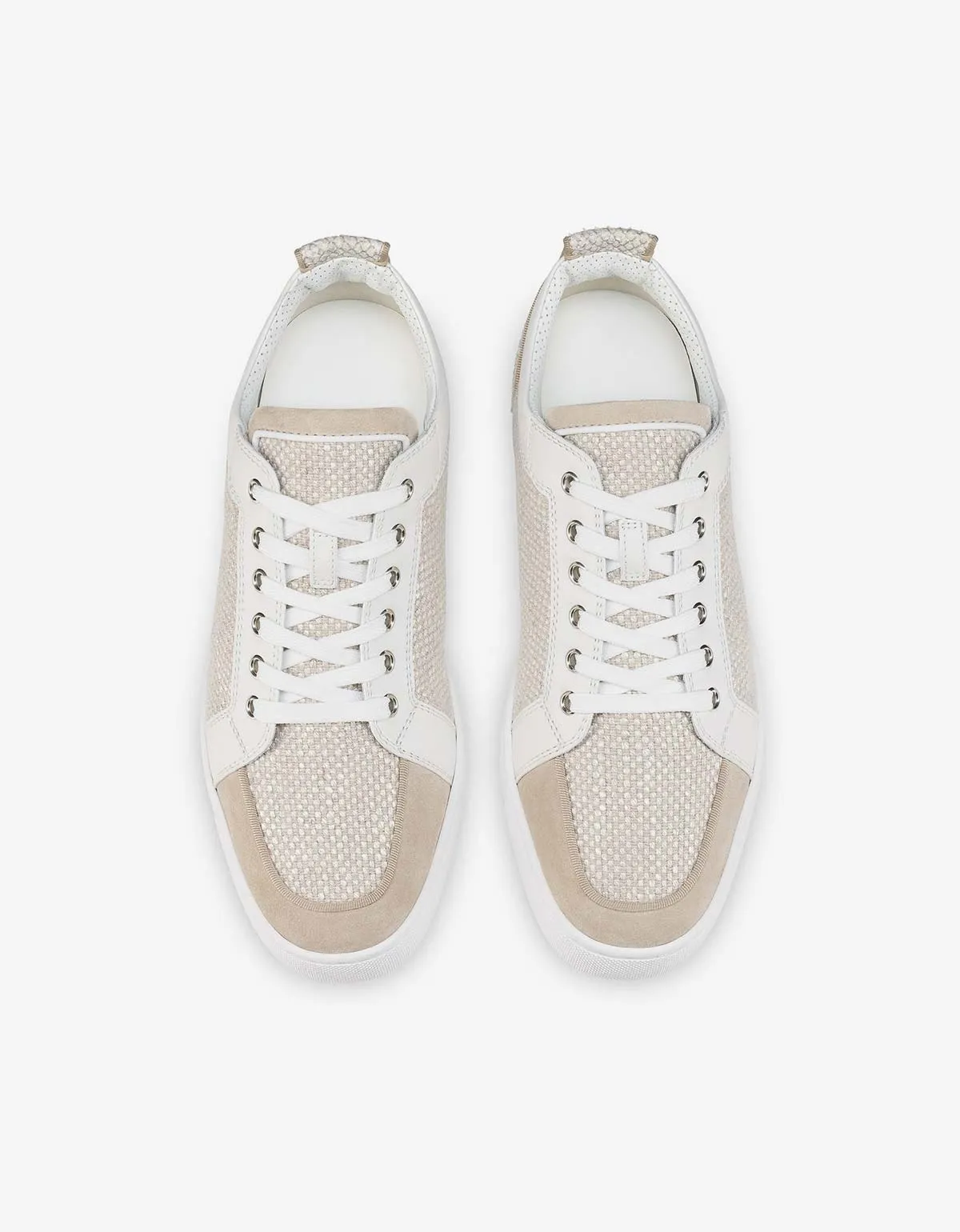 Christian Louboutin Rantulow Natural Brown Trainers -