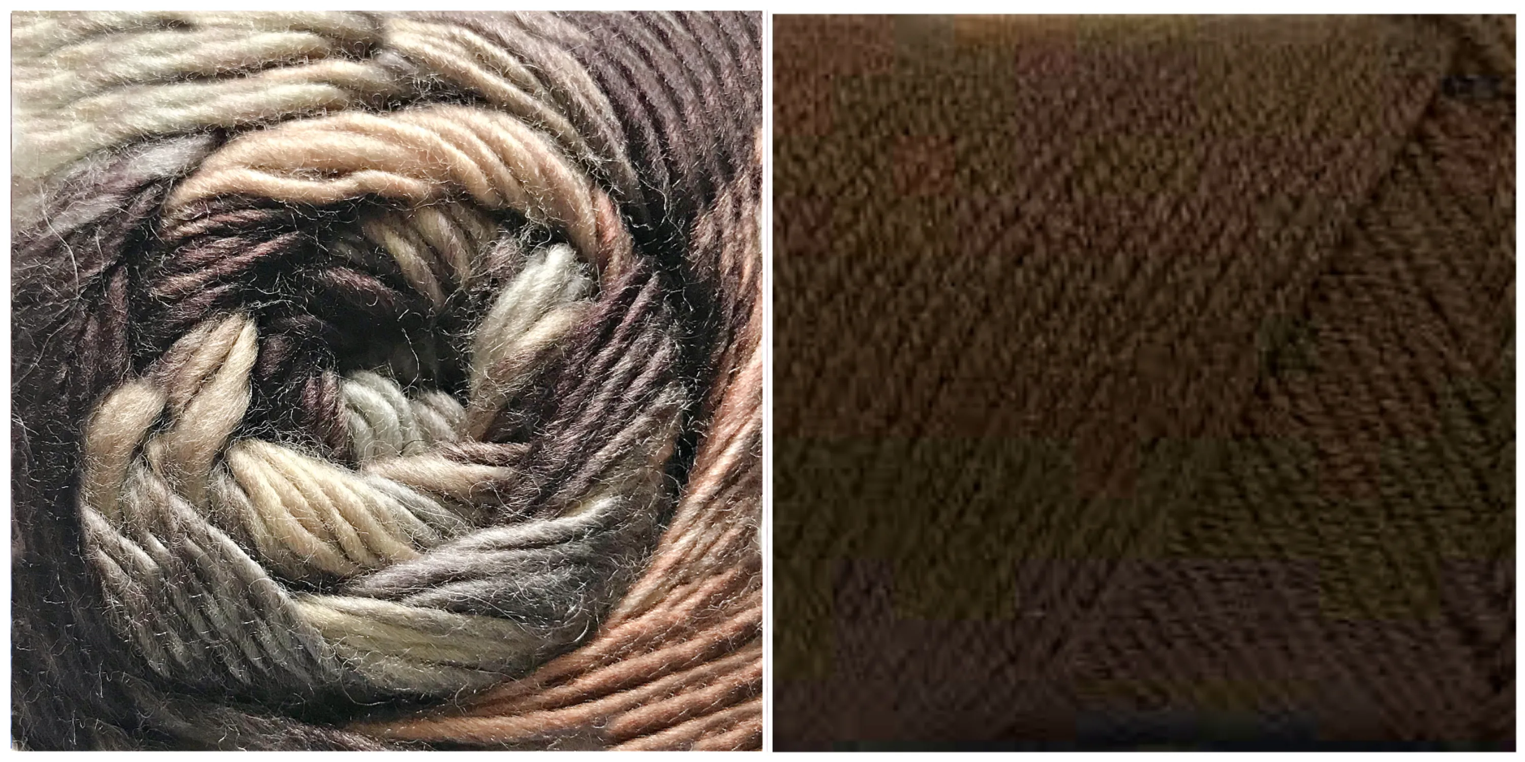COFFEE   AUTUMN LEAVES - Falling Leaves Scarf YARN KIT