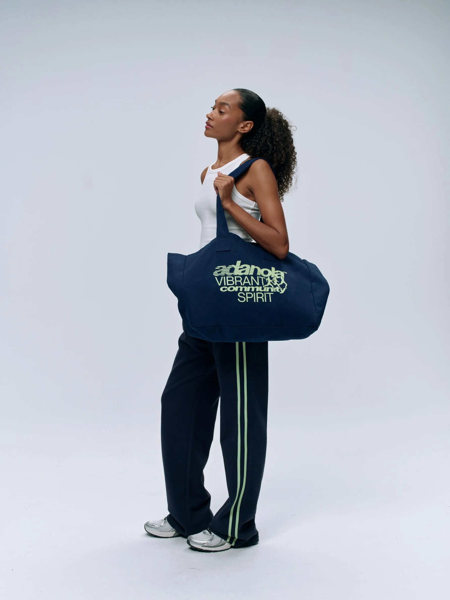 Community Spirit Tote Bag - Navy/Mint Green