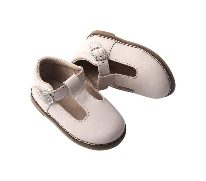 Cream - Classic T-Bar - US Size 5-10 - Hard Sole
