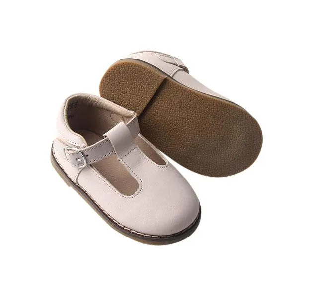 Cream - Classic T-Bar - US Size 5-10 - Hard Sole