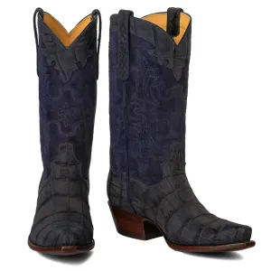 Crocodile Sueded with Nubuck 12" - Navy