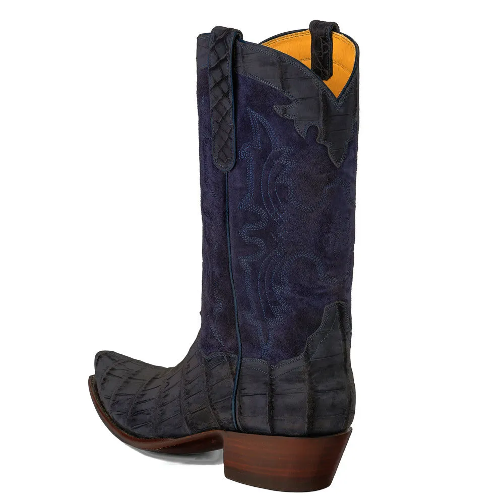Crocodile Sueded with Nubuck 12" - Navy