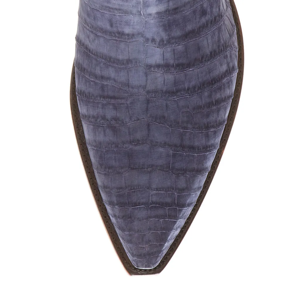 Crocodile Sueded with Nubuck 12" - Navy