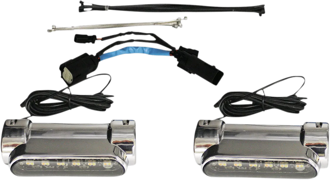 Custom Dynamics CD-CB-AW-SS8-C Engine Guard LED - Chrome