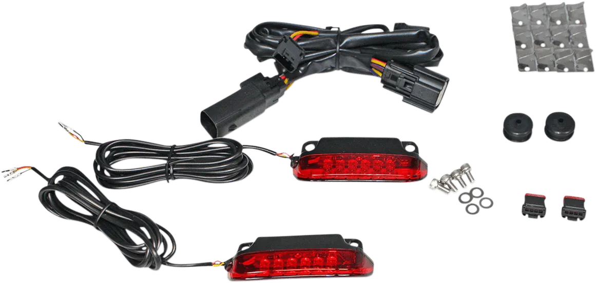 Custom Dynamics CD-LR-09-S LED Saddlebag Rail Light Bars - Smoke Lens