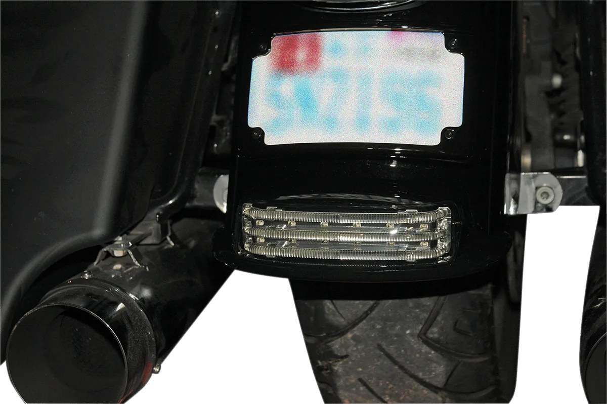 Custom Dynamics PB-FT-TOUR-S-B Probeam Rear Fender Tip Lights - Gloss Black Finish, Smoke Lens