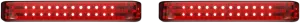 Custom Dynamics PB-SBSEQ-SS6-BR Probeam Sequential LED Saddlebag Light - Gloss Black With Red Lens