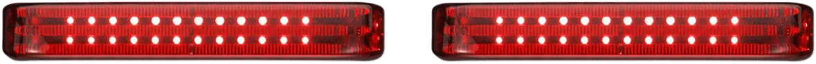 Custom Dynamics PB-SBSEQ-SS6-BR Probeam Sequential LED Saddlebag Light - Gloss Black With Red Lens