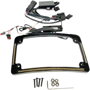 Custom Dynamics TF05-BCM-B Radius License Plate Frame - Gloss Black