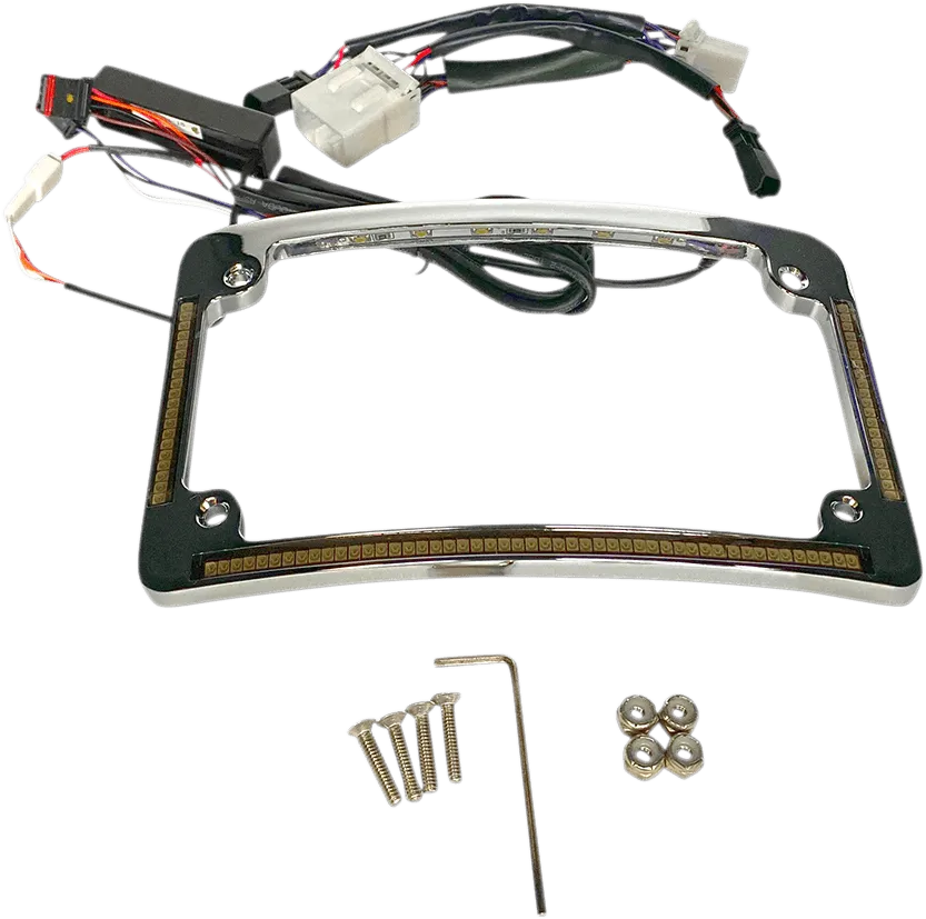 Custom Dynamics TF05-HD-B Radius License Plate Frame - Gloss Black