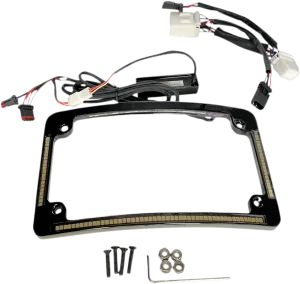Custom Dynamics TF05-HD-B Radius License Plate Frame - Gloss Black