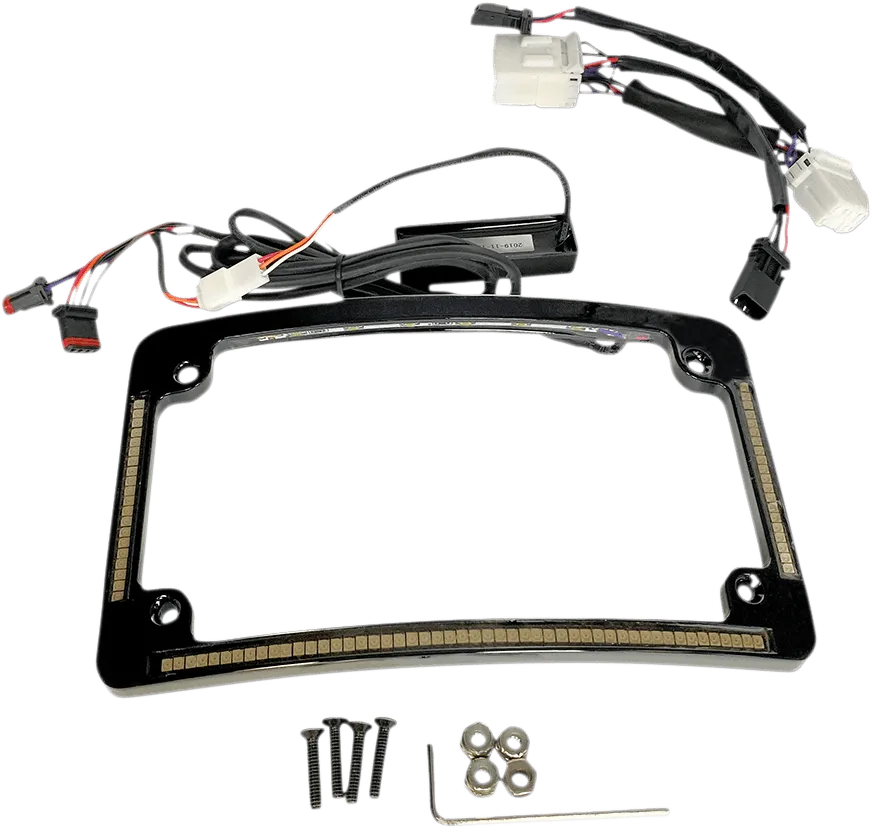 Custom Dynamics TF05-HD-B Radius License Plate Frame - Gloss Black